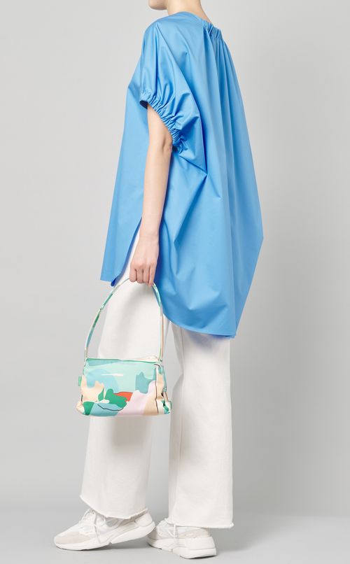 マルチカラープリントワンハンドルバッグ