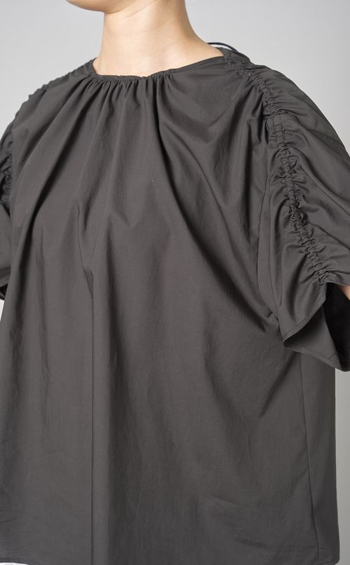 コットンオールギャザーブラウス