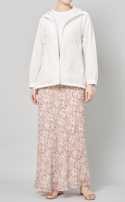 ペイズリープリントマキシスカート