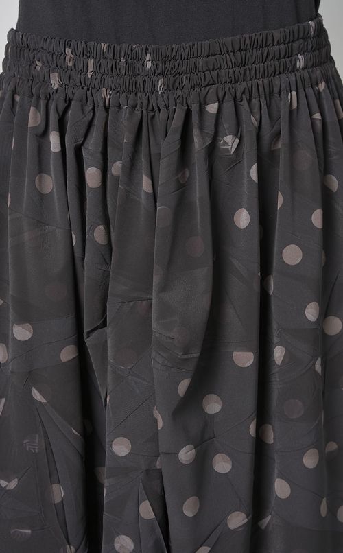 ドットプリントワイドスカート