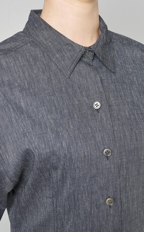 ハーフスリーブシャツワンピース