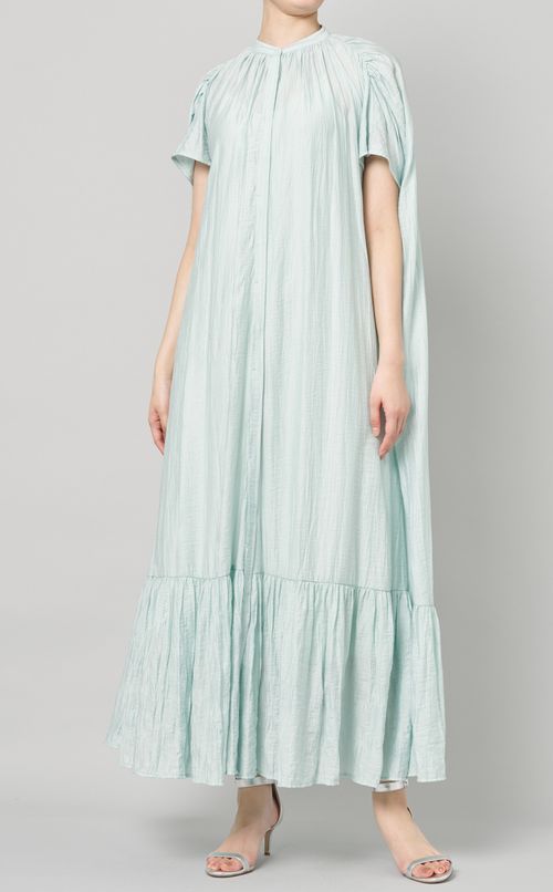 ランダムプリーツロングワンピース