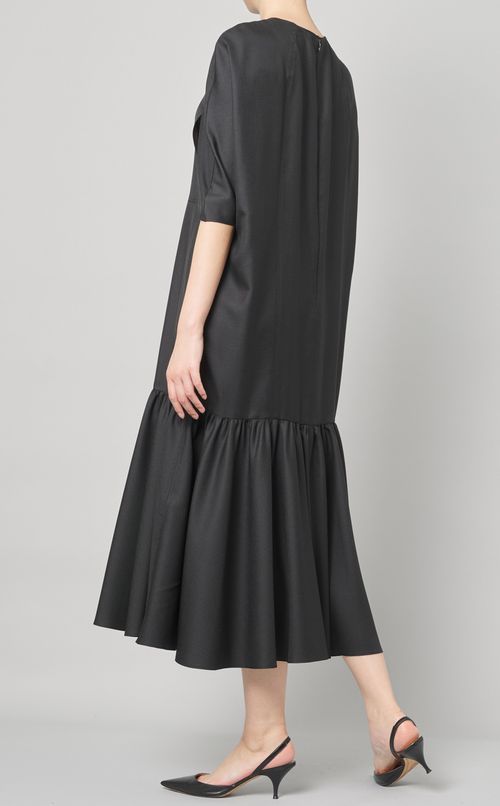 ケープスリーブギャザーワンピース