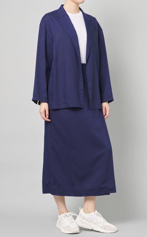 テーラードボタンレスジャケット