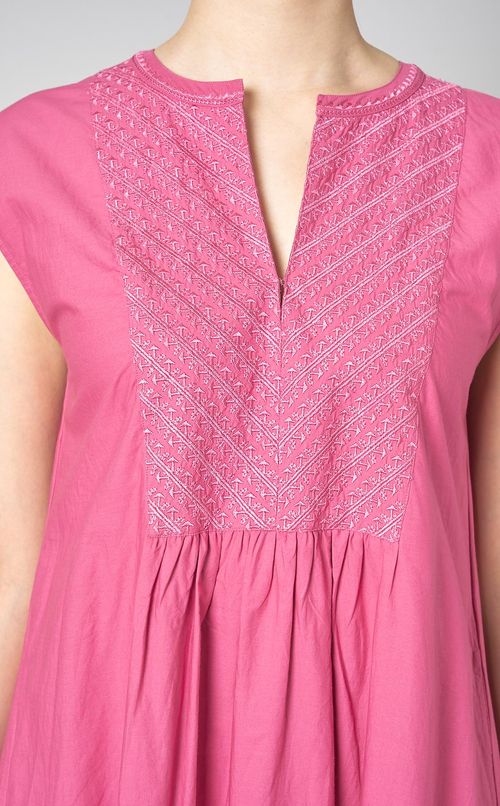 コットンピンタックワンピース