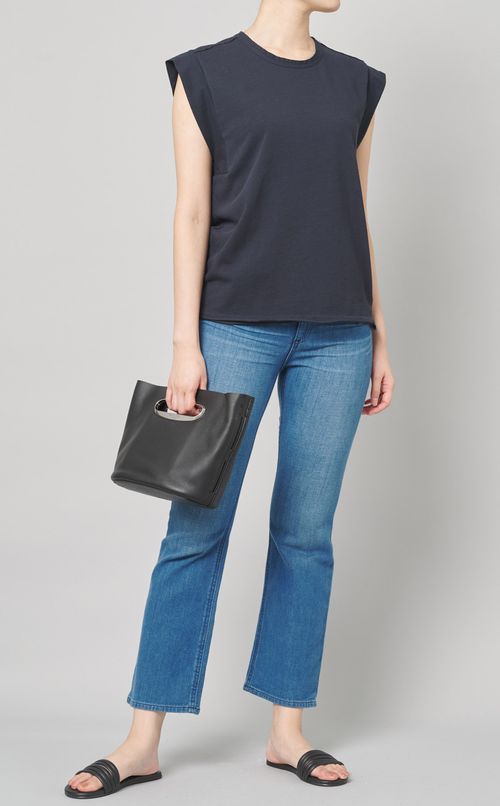 コットンノースリーブジャージトップス