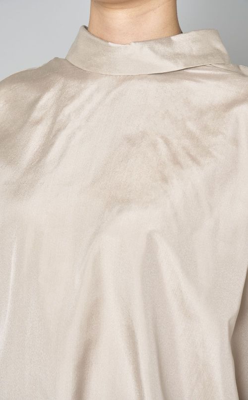 ダブルカフショートスリーブブラウス