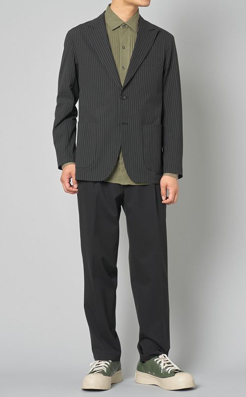 レギュラーカラーピンタックシャツ