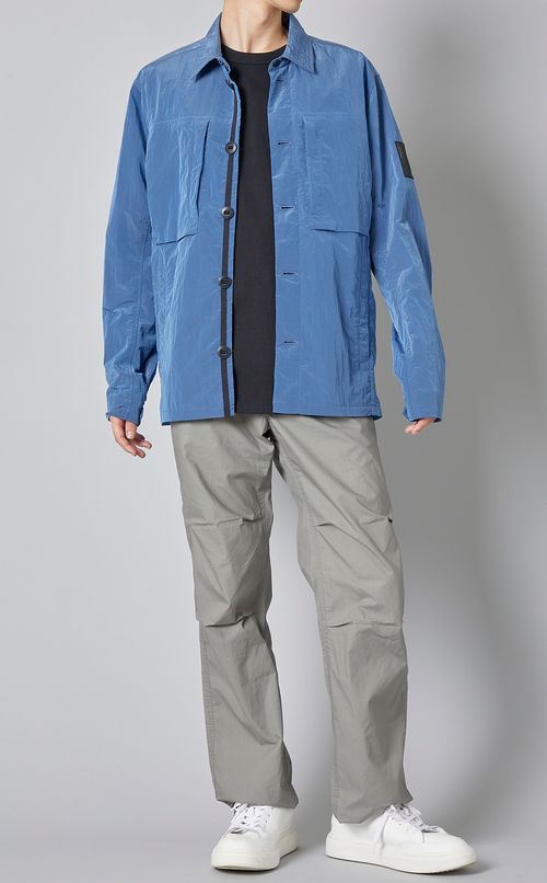 ナイロンビッグポケットシャツ