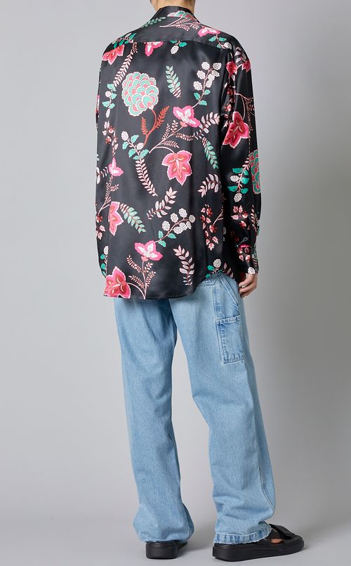 エスニックプリントシャツ