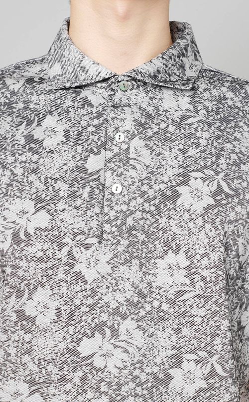 プリントカノコポロシャツ