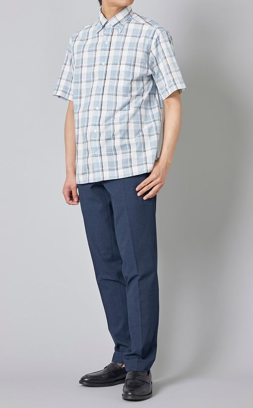 ドットエアーチェックパンツ