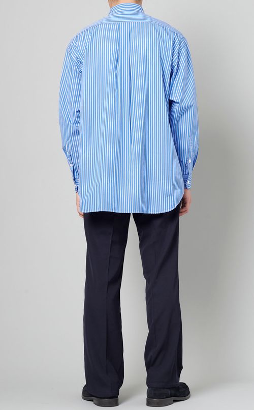 ストライプボタンダウンシャツ