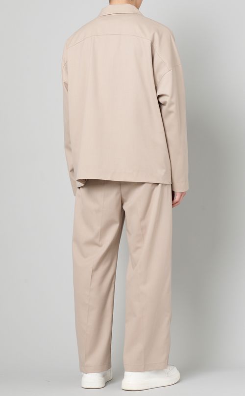 ギャバジンオープンカラージャケット