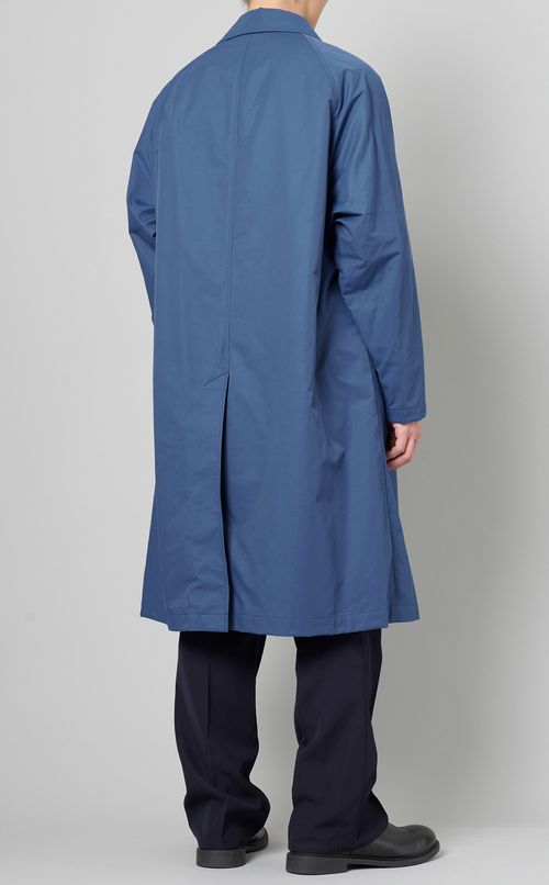 コットンナイロンステンカラーコート