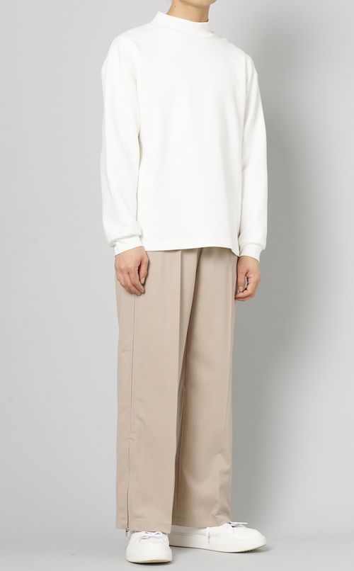 ギャバジンワイドトラックトラウザー