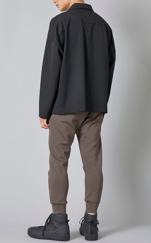 ギャバジンオープンカラージャケット