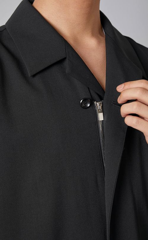 ギャバジンオープンカラージャケット