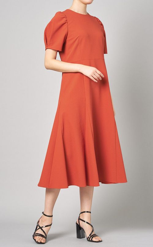 シアスリーブパフスリーブワンピース