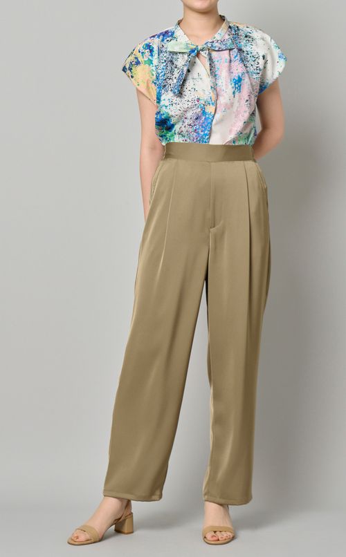 オプティカルプリントブラウス