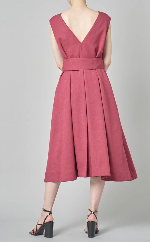 2wayVネックワンピース