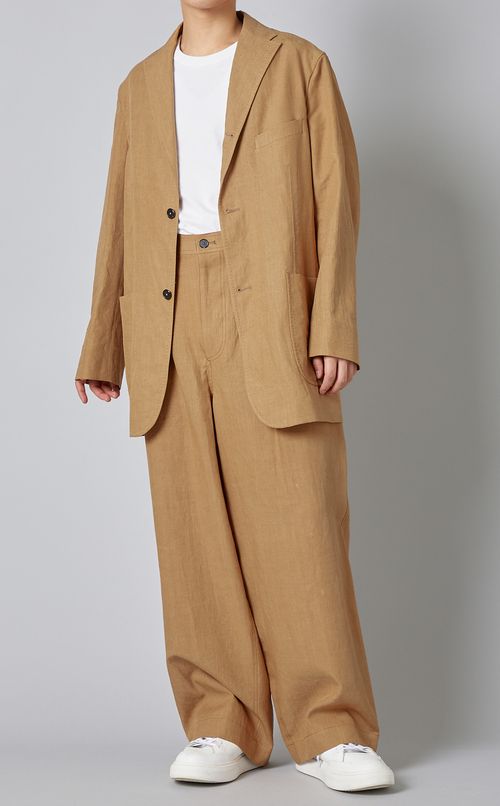 パッチポケットリネンジャケット