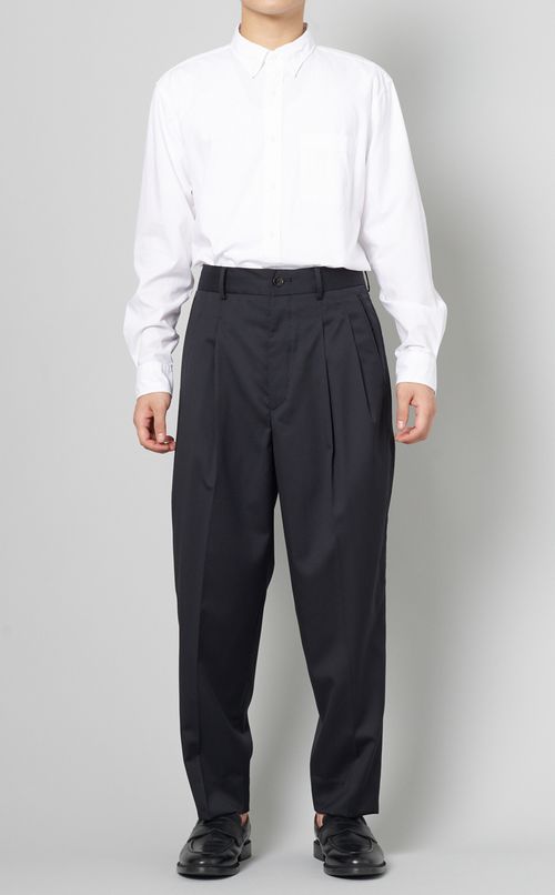 ヘリンボーン1タックトラウザー