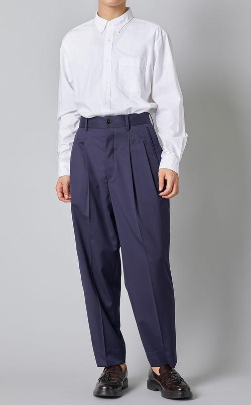 ヘリンボーン1タックトラウザー