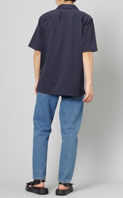 ジャージーオープンカラーシャツ