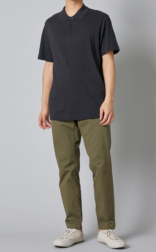 コットンスラブポロシャツ