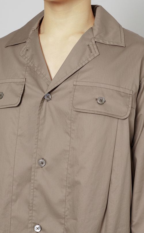 シリコンワッシャーダブルポケットシャツ