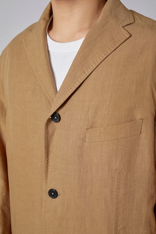 パッチポケットリネンジャケット