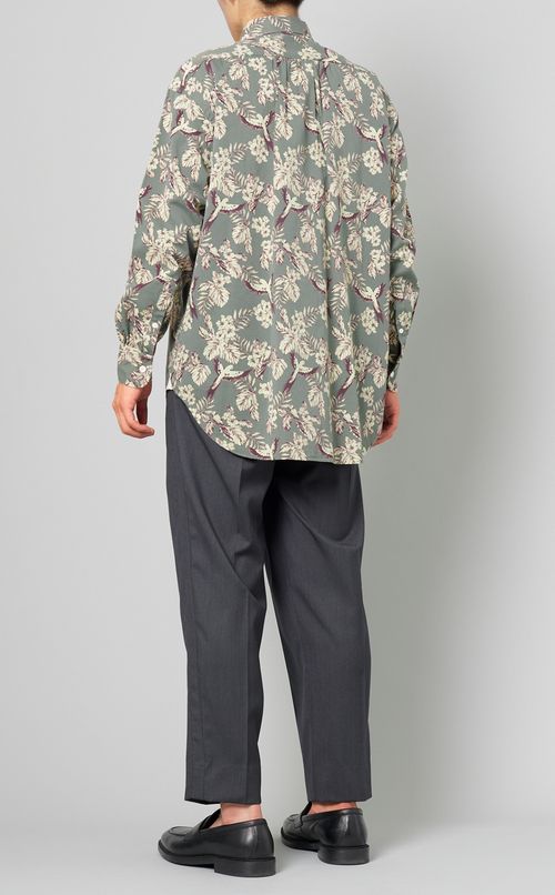 バードプリントシャツ