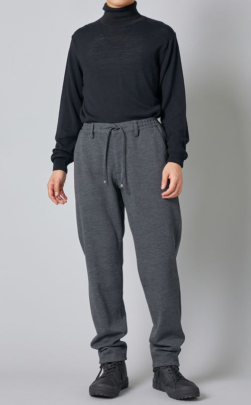 ウールジャージドロストパンツ