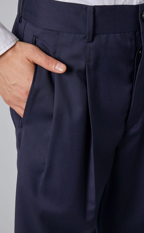 ヘリンボーン1タックトラウザー