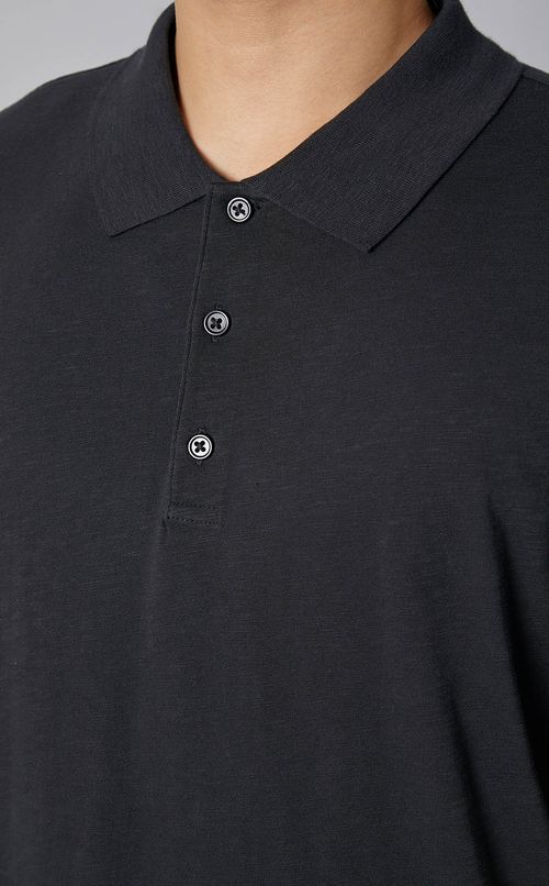 コットンスラブポロシャツ