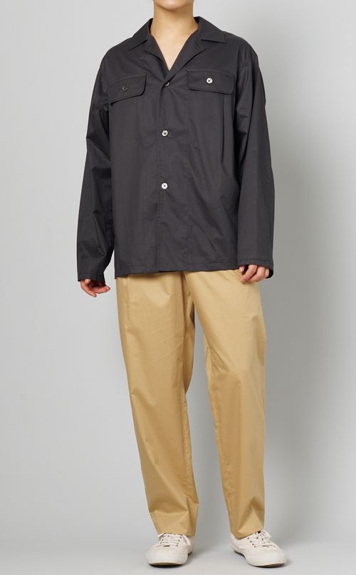 シリコンワッシャーダブルポケットシャツ