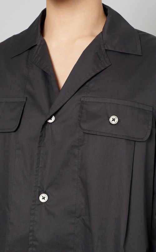 シリコンワッシャーダブルポケットシャツ