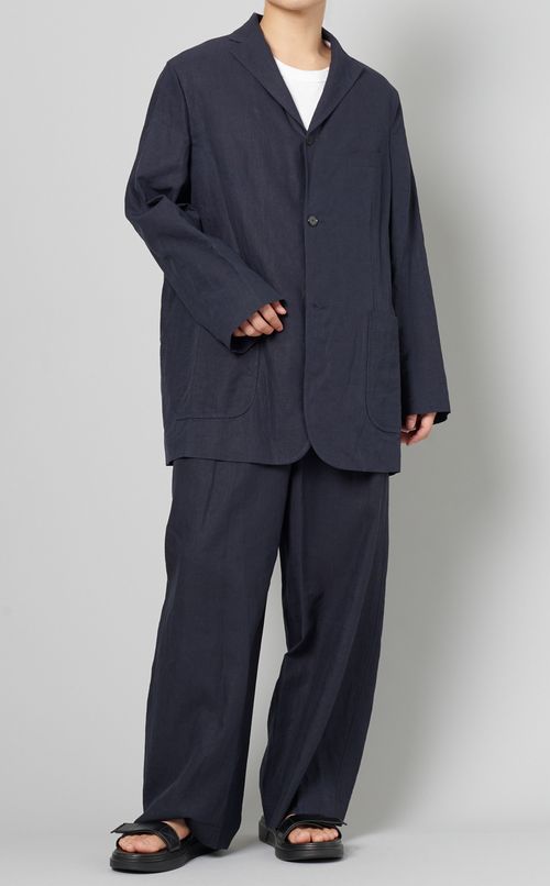 パッチポケットリネンジャケット