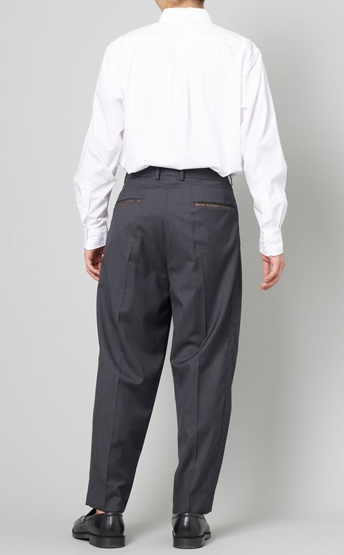 ヘリンボーン1タックトラウザー