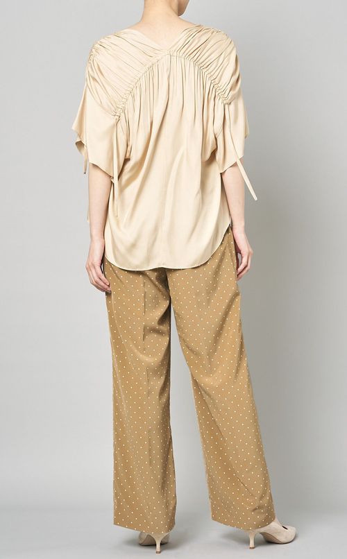 ドットプリントワイドパンツ