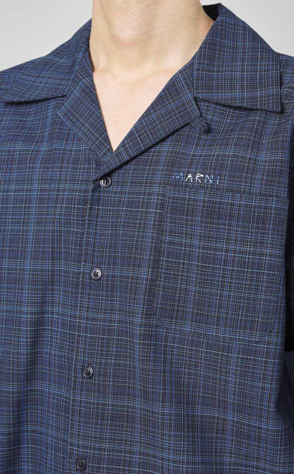 MARNI｜コットンチェックショートスリーブシャツ