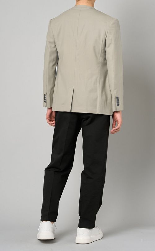 ウールノーカラージャケット