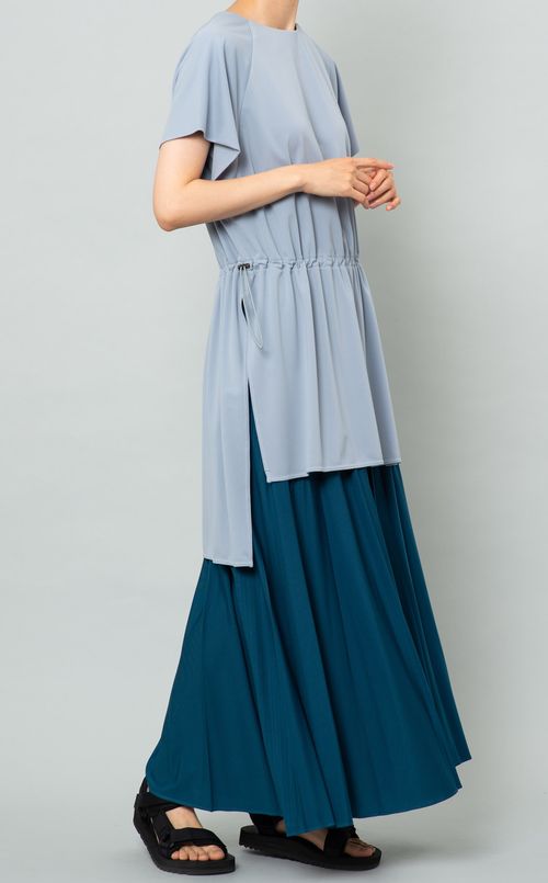 ドローストリングカットソーTブラウス