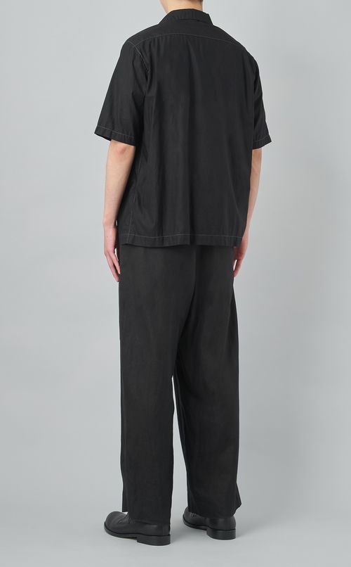 【reADdress】コットンオープンネックシャツ