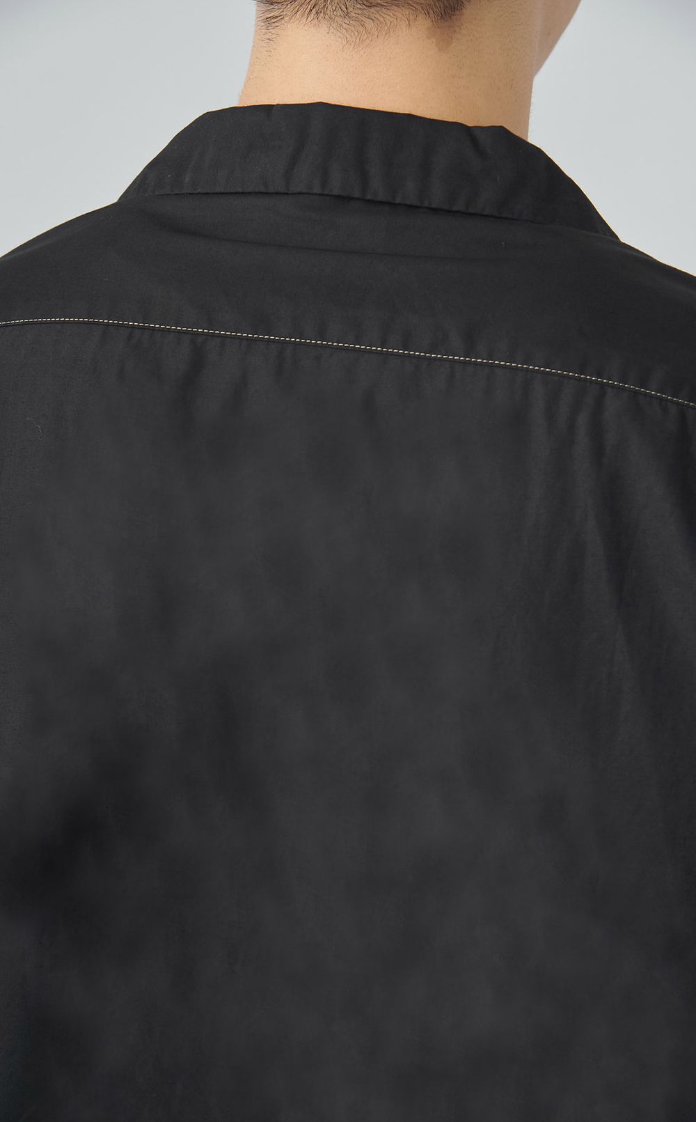 【reADdress】コットンオープンネックシャツ