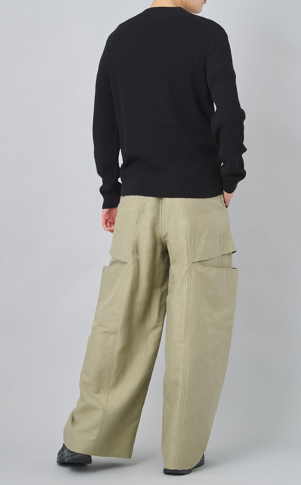 【reADdress】コットンクルーネックニットプルオーバー