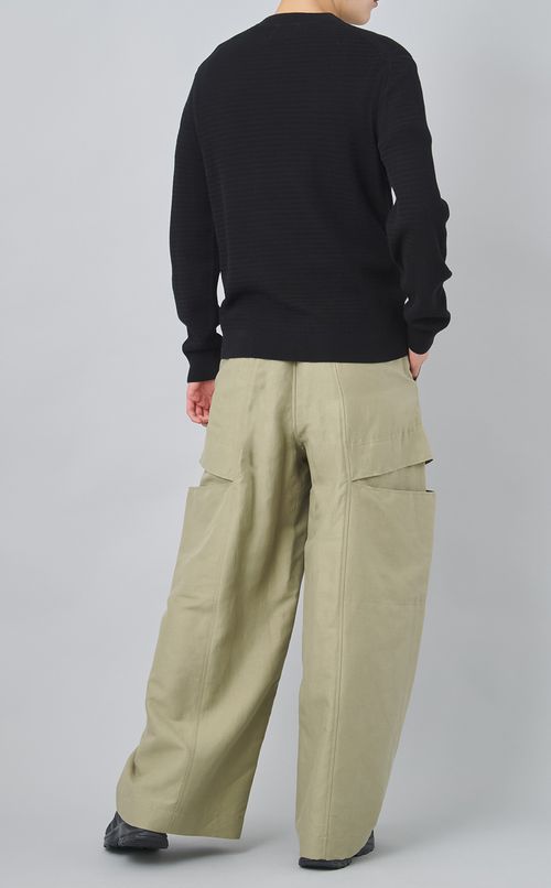 【reADdress】コットンクルーネックニットプルオーバー