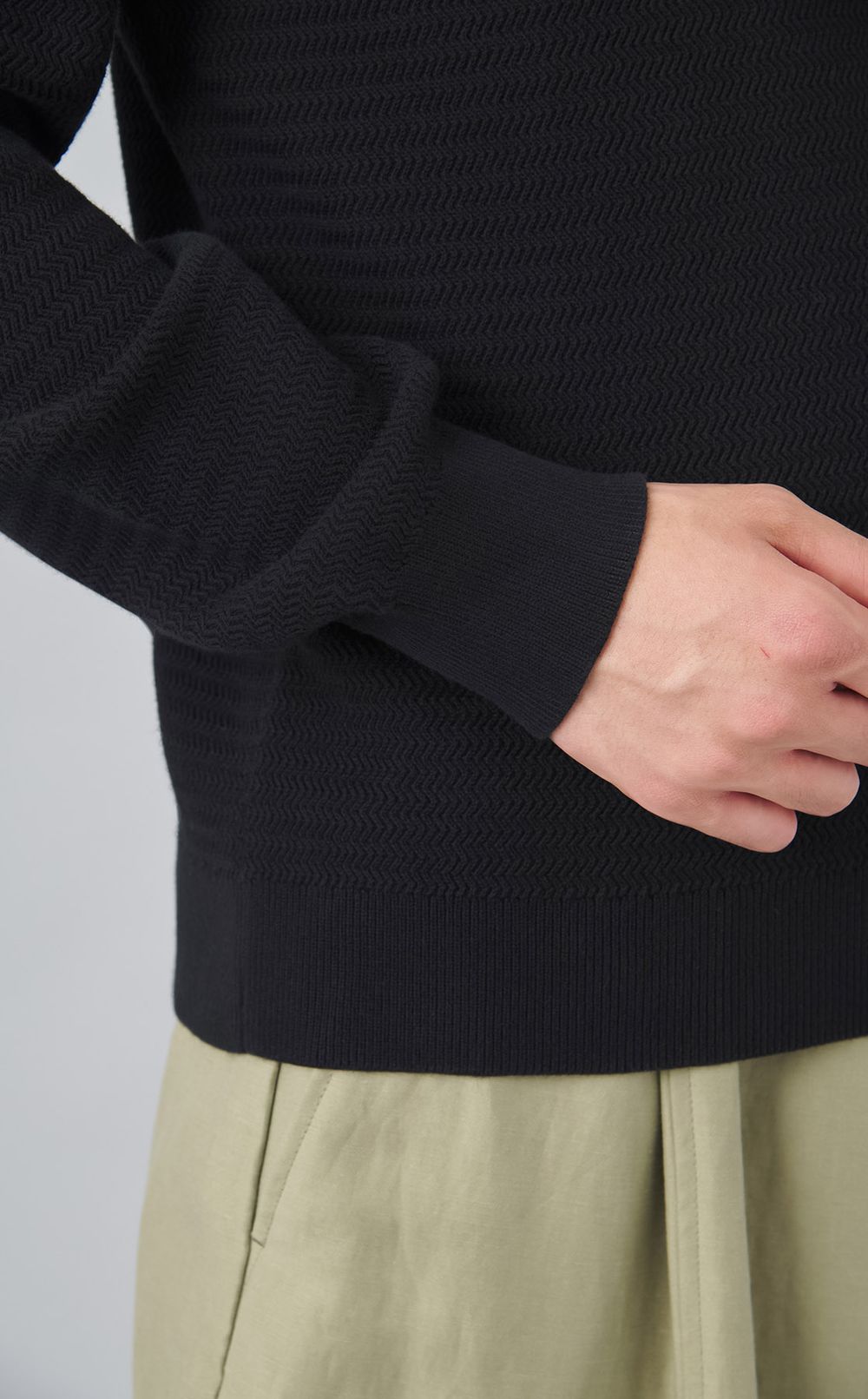 【reADdress】コットンクルーネックニットプルオーバー