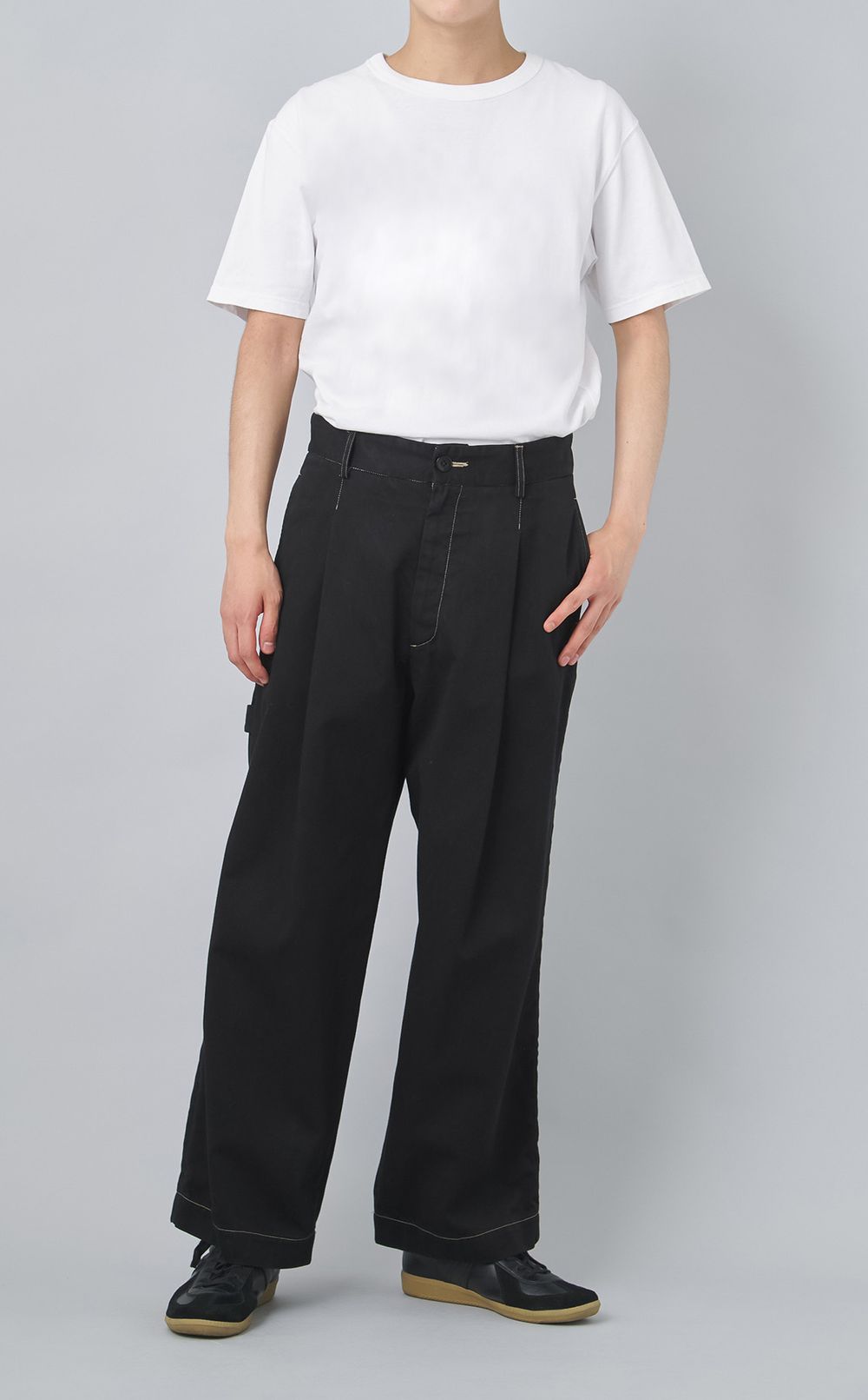 【reADdress】バックシンチワンタックワークパンツ